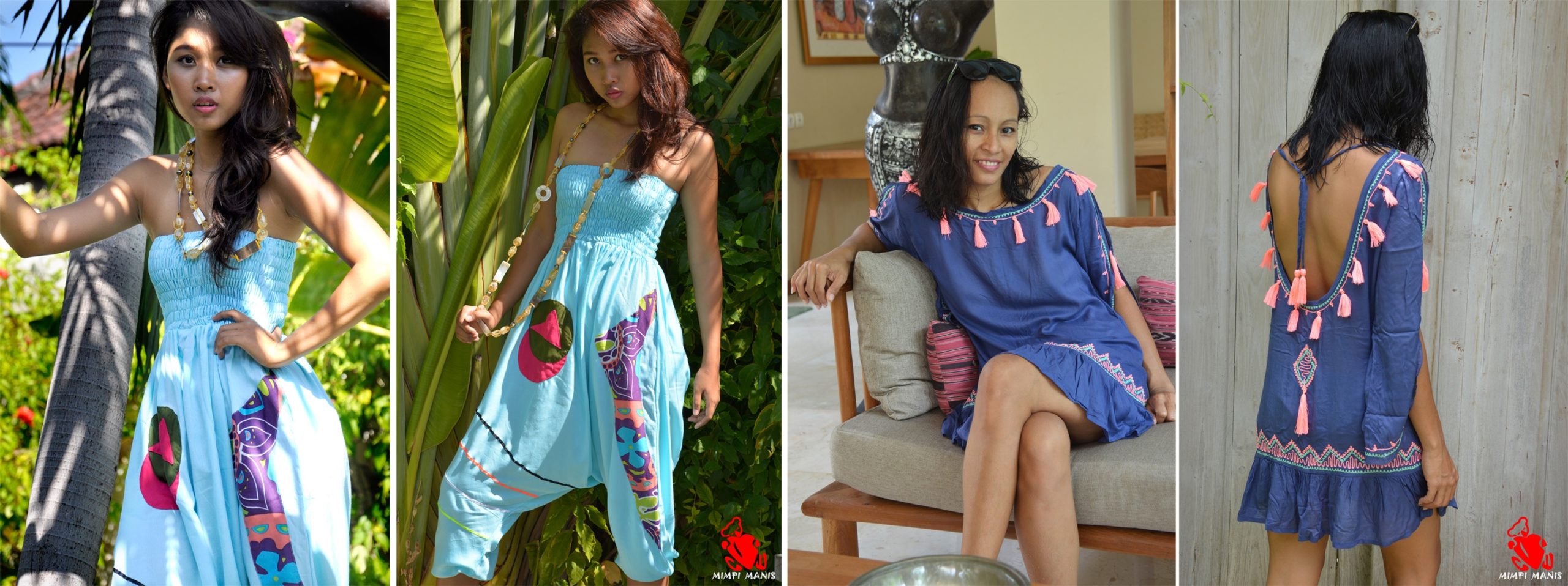 Sarouel et robe d'été disponible à la boutique Mimpi Manis